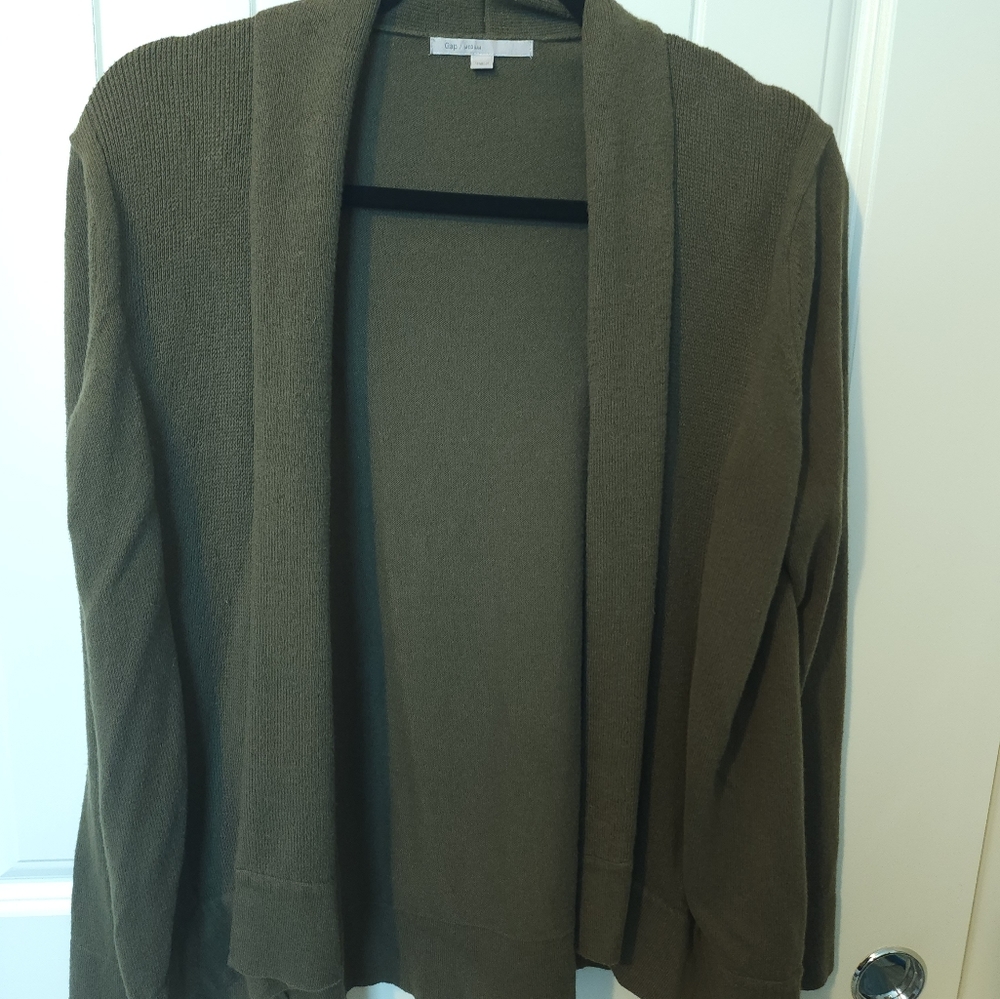 The Gap green cardigan size Medium.